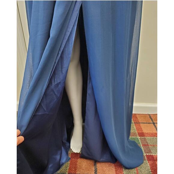 Lulu's Gown Maxi Floor Length Dress Holiday Formal Prom Wedding Bridesmaid Party - Picture 5 of 16